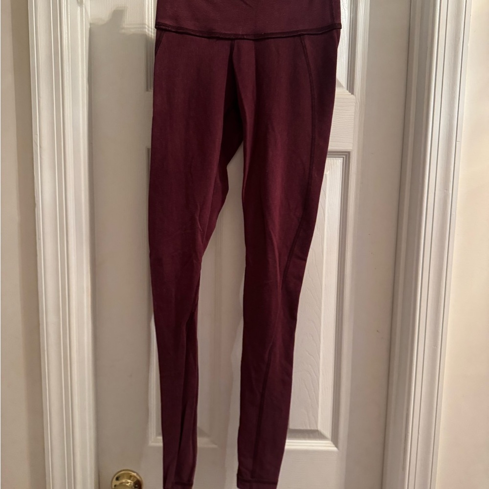 lululemon athletica Burgundy Leggings